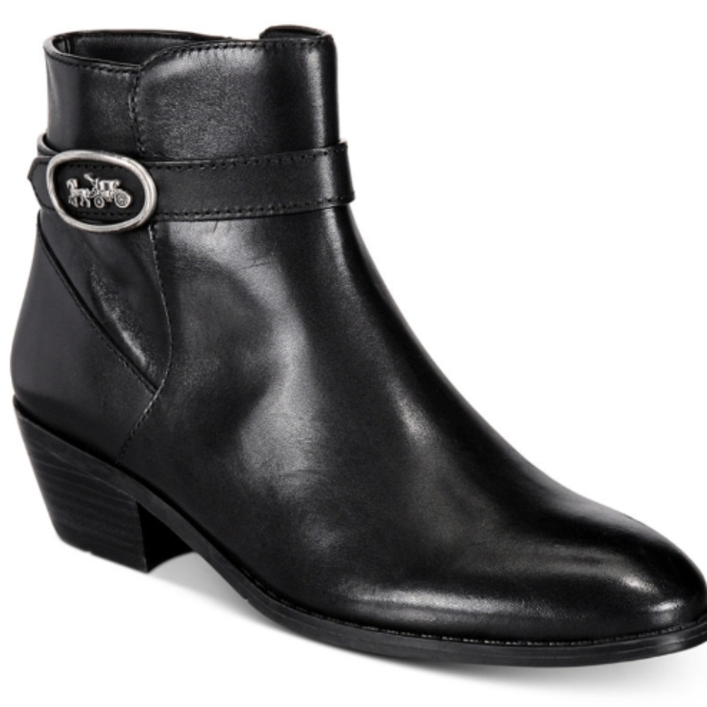 COACH - Dylan Horse-And-Carriage Booties - Black
